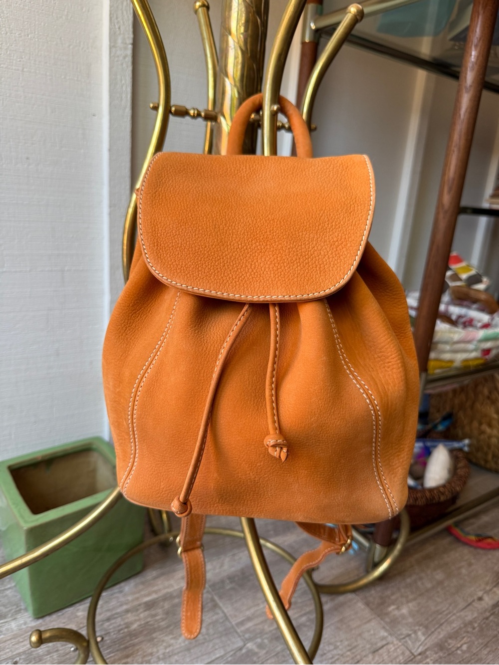VTG Coach Sonoma Small Backback | Velvety Nubuc in Pumpkin | No. 4938 | GUC
